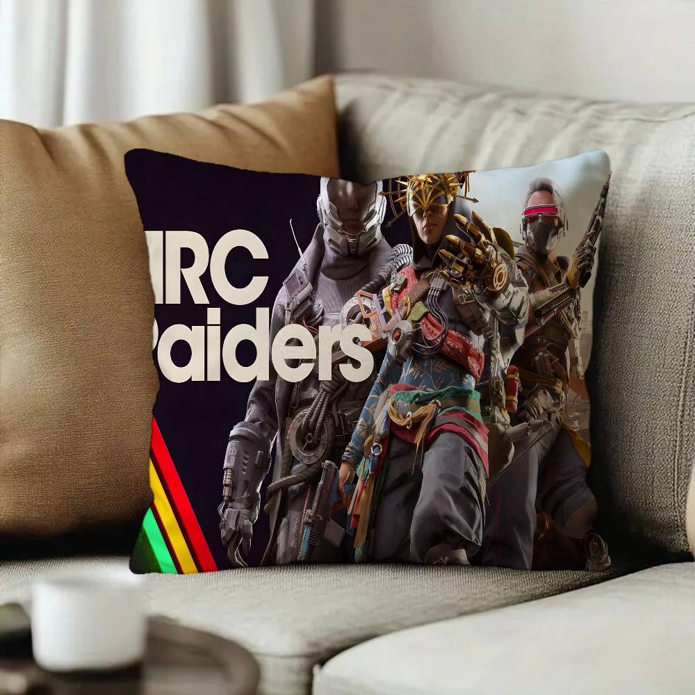 A-ARC Raiders Game Anime Office Cushion Pillowcase Car Cushion Cover45X45CM Lumbar Pillowcase Sofa Pillowcover