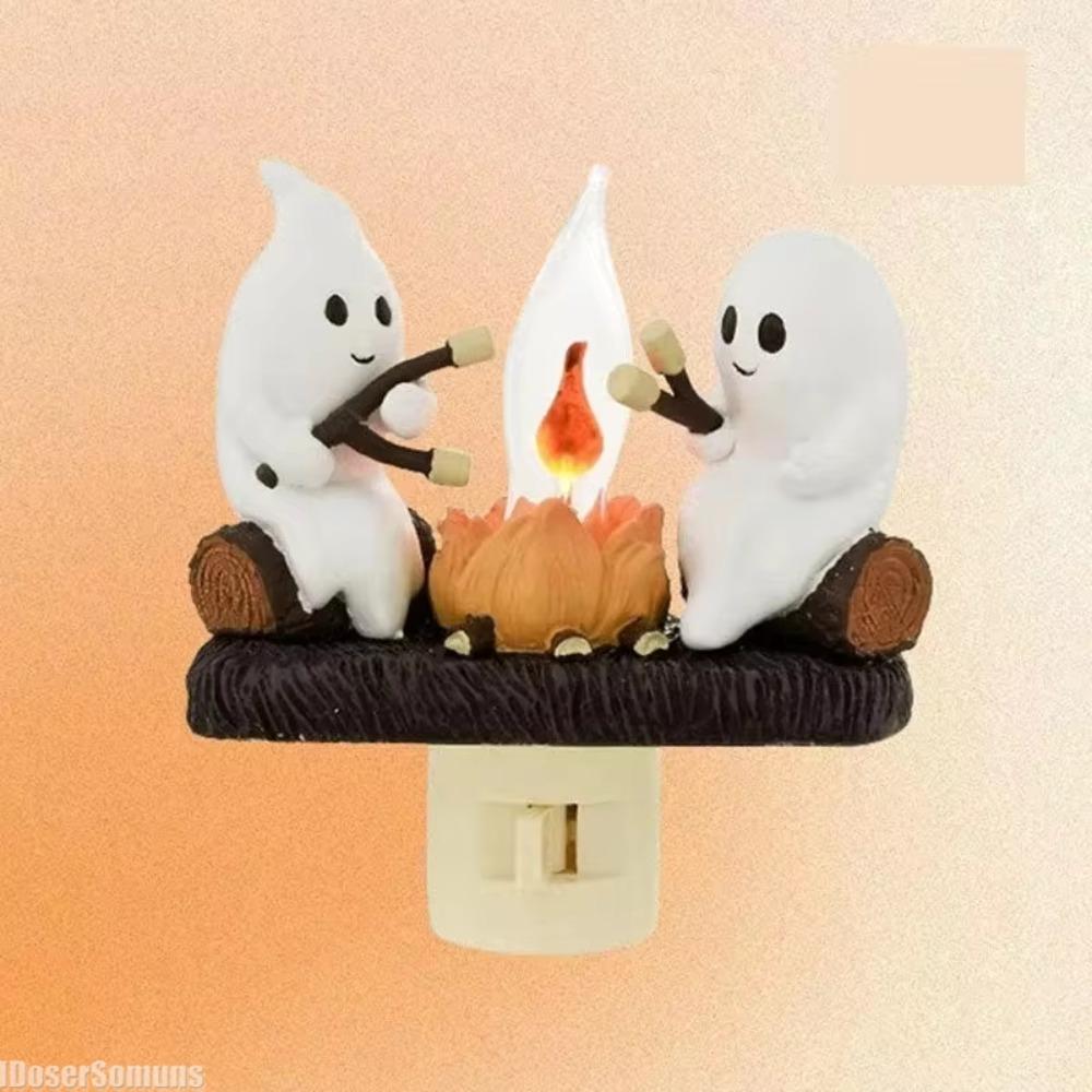 2024 Halloween Decoration New GHOSTS ROASTING CAMPFIRES MORES Chost Design Lamp Halloween Home Decorations