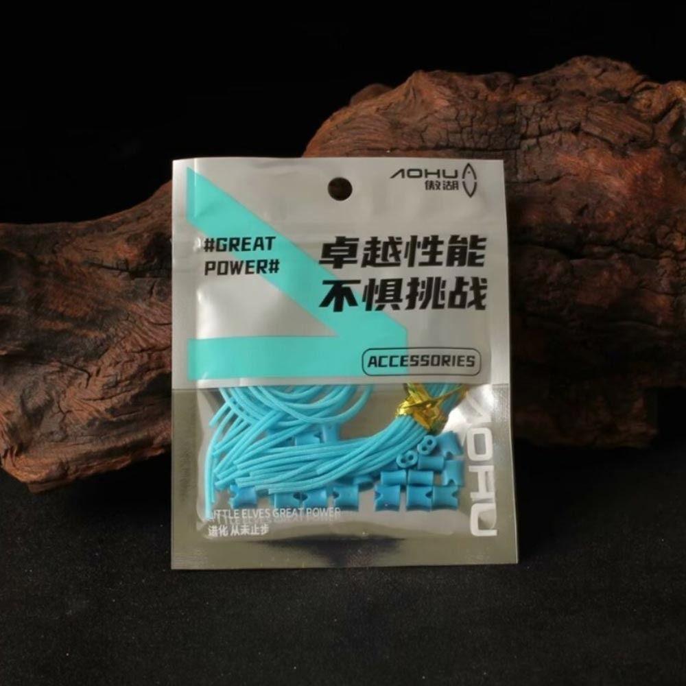 40/100pcs Fishing Rod Quick Rod Tie Straps Button Main Line Without Knot Button  Tool Accessories