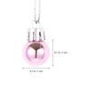 24pcs Miniature Balls Decor Christmas Tree Hanging Pendant Lightweight Festive Nament For Holiday Home Garden Party Decoration
