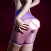 Couple Open Crotch Lingerie Underwear Sissy Sheath Pouch Panties Women Men Oil Glossy Boxers Transparent Stretch Shorts Knickers