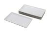 Castle Enterprise Durable White Rectangular Set of a for Chefs At Prosperous Restaurants (Castle Enterprise) [Commercial Set] Plates, 20cm, 5,