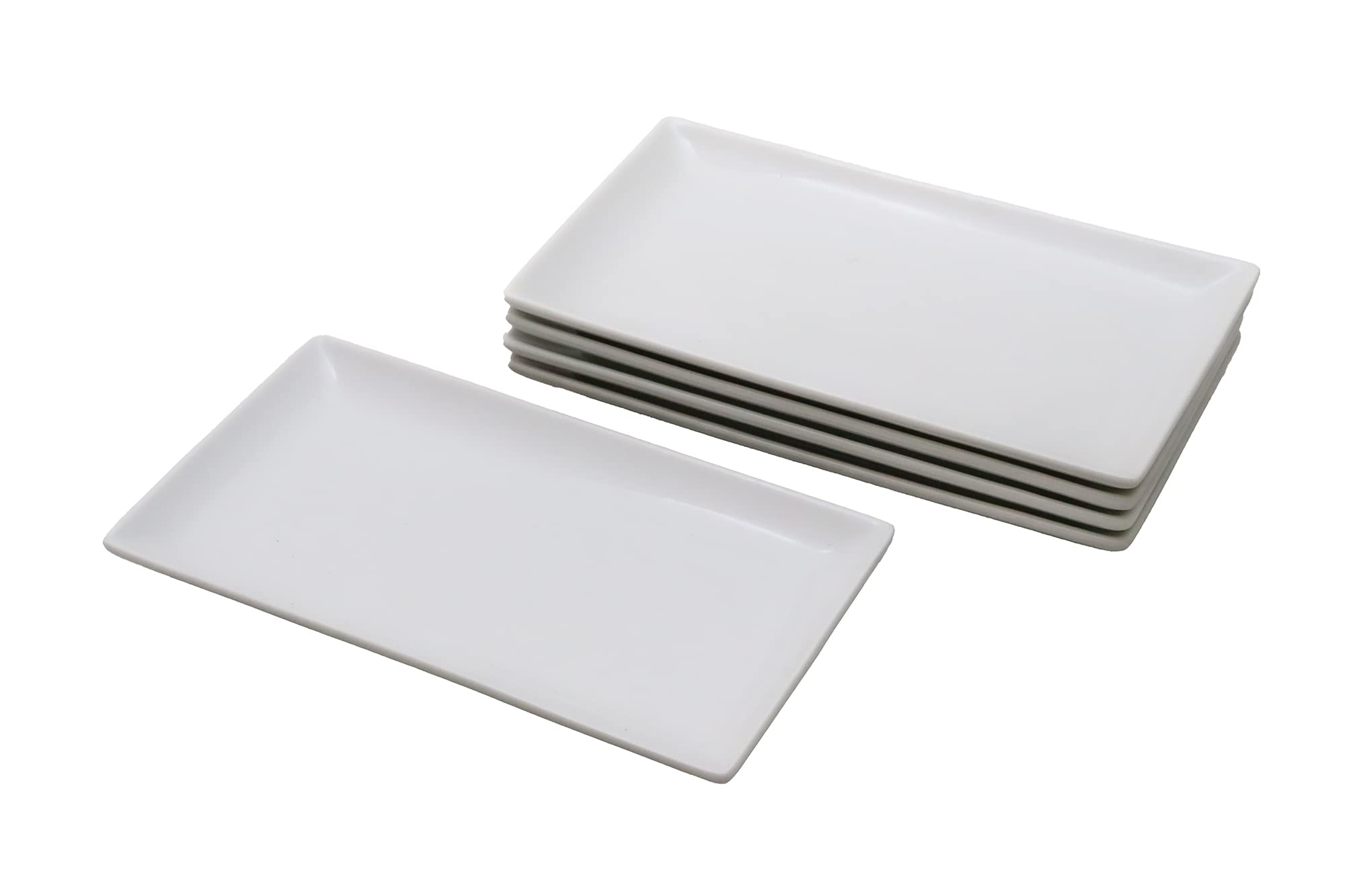 

Castle Enterprise Durable White Rectangular Set of a for Chefs at Prosperous Restaurants (Castle Enterprise) [Commercial Set] Plates, 20cm, 5,