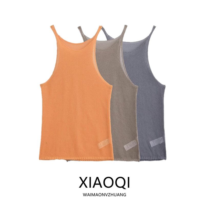 Fashion Style 2024 Summer New Arrival Women's Base Silm Easiest for Match Sleeveless Knitwear 4566410 826