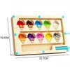 Montessori Magnetisk Fargesorteringsspill Maze Board Pen Moving Perle Games Trekontroll Sensorisk lek Pedagogiske leker for barn