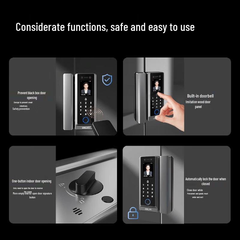 Deli AL220 Smart Face & Fingerprint Access Control CN Plug (adapter Included)