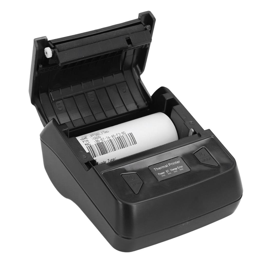 80mm Thermal Printer USB Bluetooth Barcode Printer High Speed Portable Printing Machine for Windows XP 7 8 10