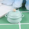 1/8 1/12  Dollhouse Miniature Candy Color Kitchen Soup Pot Model Sauce Pan Toys