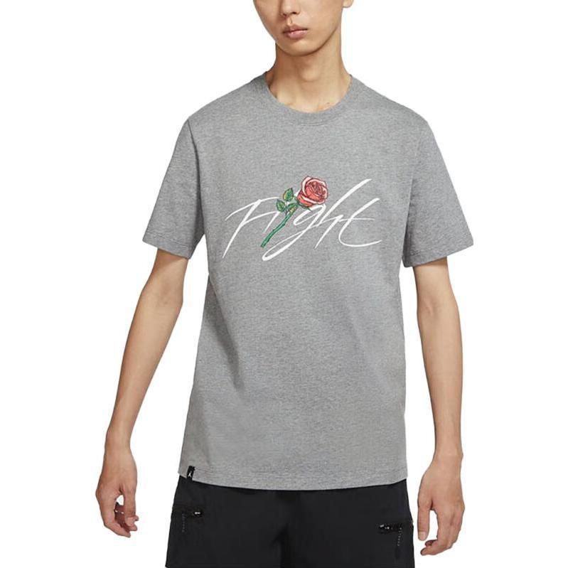 Jordan Drop Shoulder Sleeve T-Shirt Men's Gray DQ7391-091