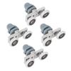 4pcs Durable Double Sliding Roller Track Door Wheel Bathroom Glass Door (23mm)
