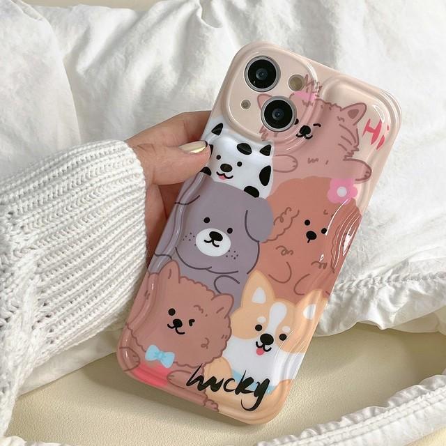 

Счастливая мультяшная собака, силиконовый мягкий защитный чехол для телефона для Iphone 11 13 Promax 12 14 Pro Max Plus, милая милая задняя крышка For iphone 12