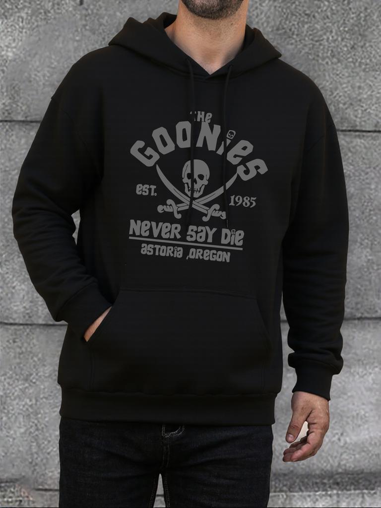 Pirate Skull Goonies Printed Mens Hoodies Fashion Casual Hoodie Fleece Loose Hoody High Quality Hip Hop Warm Pullover Men