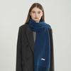 Solid color winter women's scarf woven fringed blended versatile fashion atmosphere warm thickened scarf