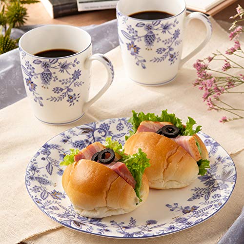 Noritake Mugs (Pair) 295cc Blue Sorrentino Finish, Microwave and Dishwasher Safe, Blue Bone China, P97280/4965