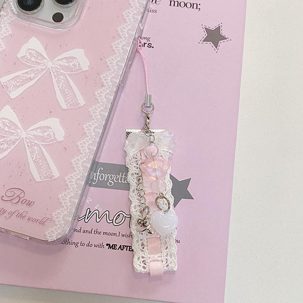 New Large Hole IMD Fresh Bow Suitable for Apple 16 Mobile Phone Case 15PROMAX Protective Case Korean 14Pro