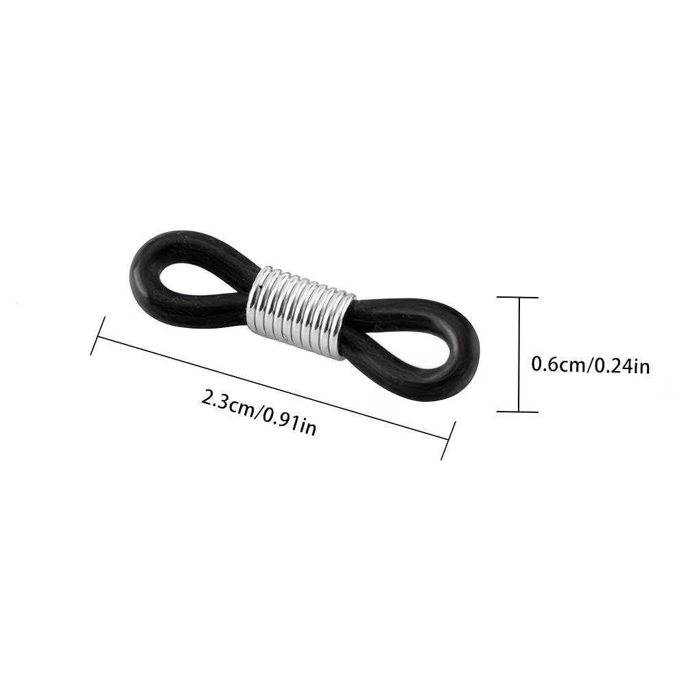 20pcs Anti-Slip Silicone Buckles – Accessories for Eyeglass Chains, Mask Ropes, Versatile Clips