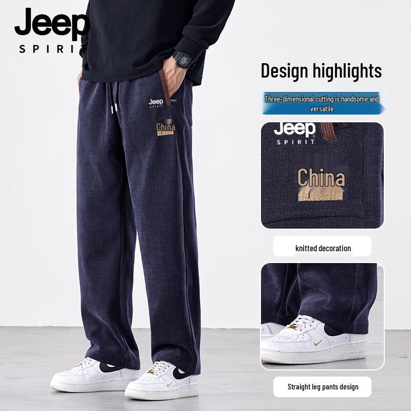 JEEP SPIRIT Men s Relaxed Straight-Leg Casual Pants 4XL
