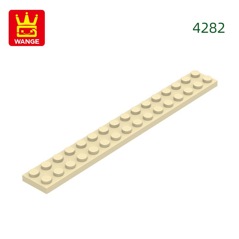 High-Quality 22Pcs/lot 4282 Thin Blocks Plate 2x16 Base Plate Works With featuring Block Moc Colour City Accessories Parts