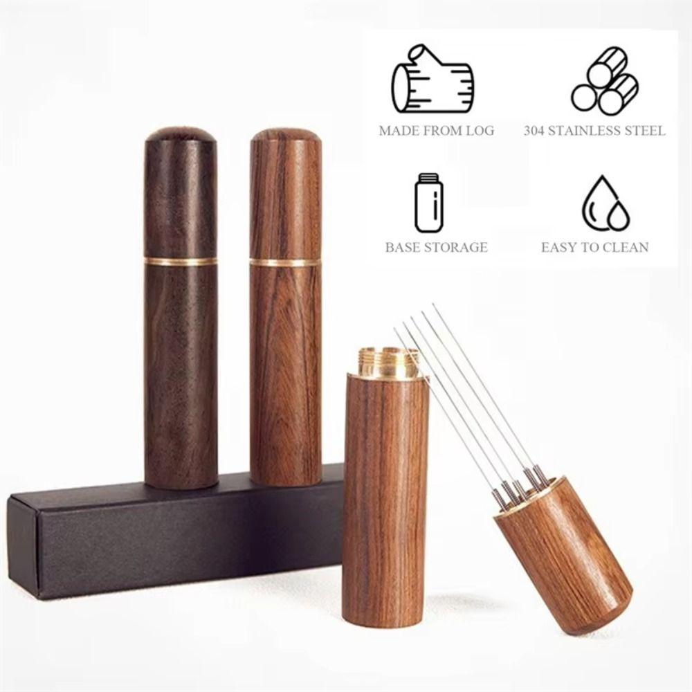 Stainless Steel Coffee Powder Tamper Mini Espresso Distributor Cafe Stirring Tool