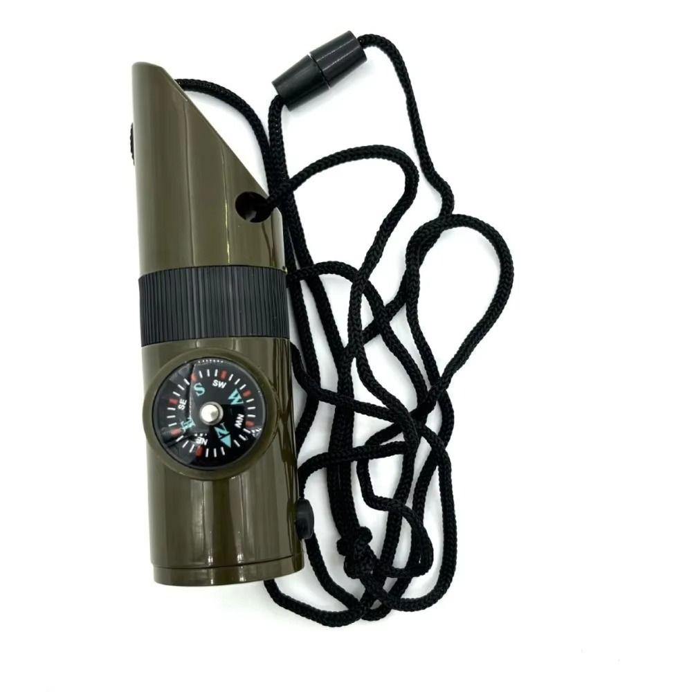 Multifunction Emergency Survival Whistle Compass 7-in-1 Emergency Whistle  Hiking