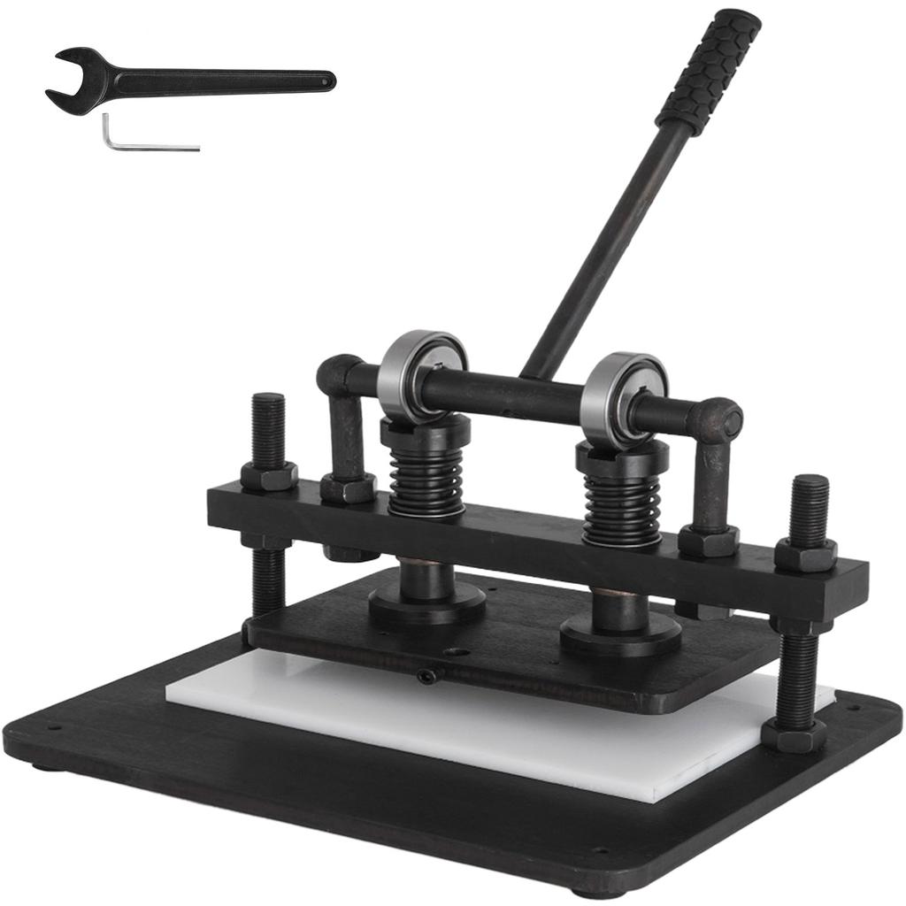 VEVOR Leather Cutting Machine 260x150mm Manual Die Cutter Heavy Duty Leather Embossing Machine Hand Press Mold Mould Leather Die Cut Leather Craft