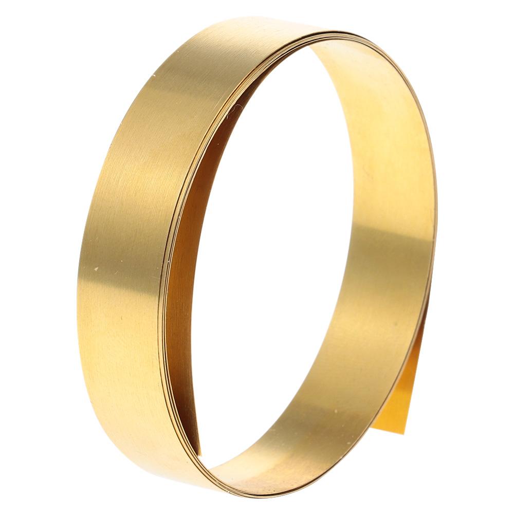 

Легкообрабатываемый латунный лист в рулоне 1000 мм x 10 мм Желтая тонкая латунная полоса Металлическая фольга Пластина Рукоделие Металлообработка