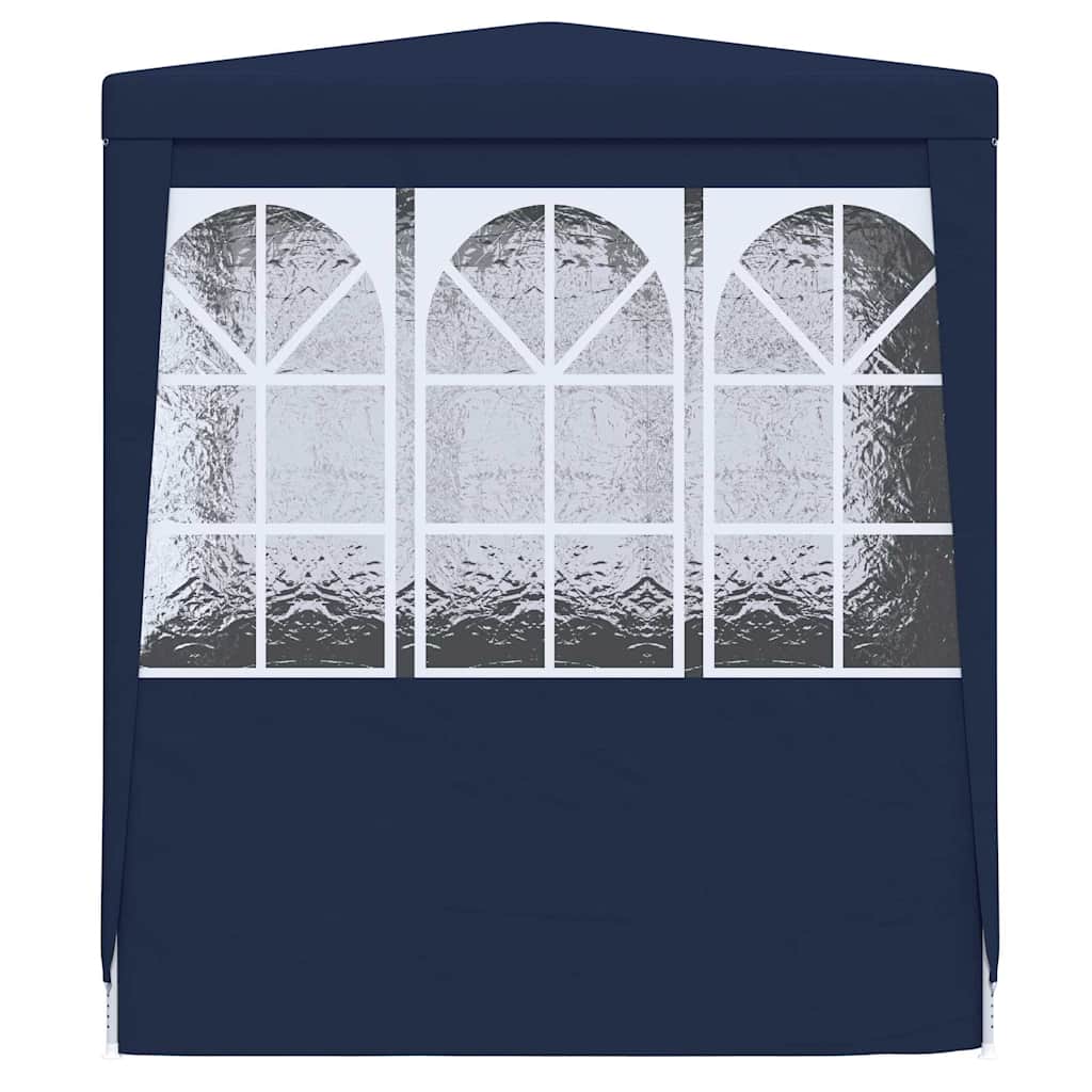 Professional Party Tent with Side Walls 2.5 x 2.5 m Blue 90 g m²