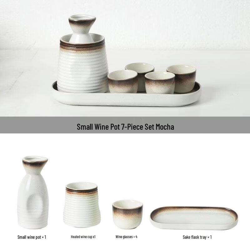 

MODX 7-Piece Ceramic Sake Set with Warmer