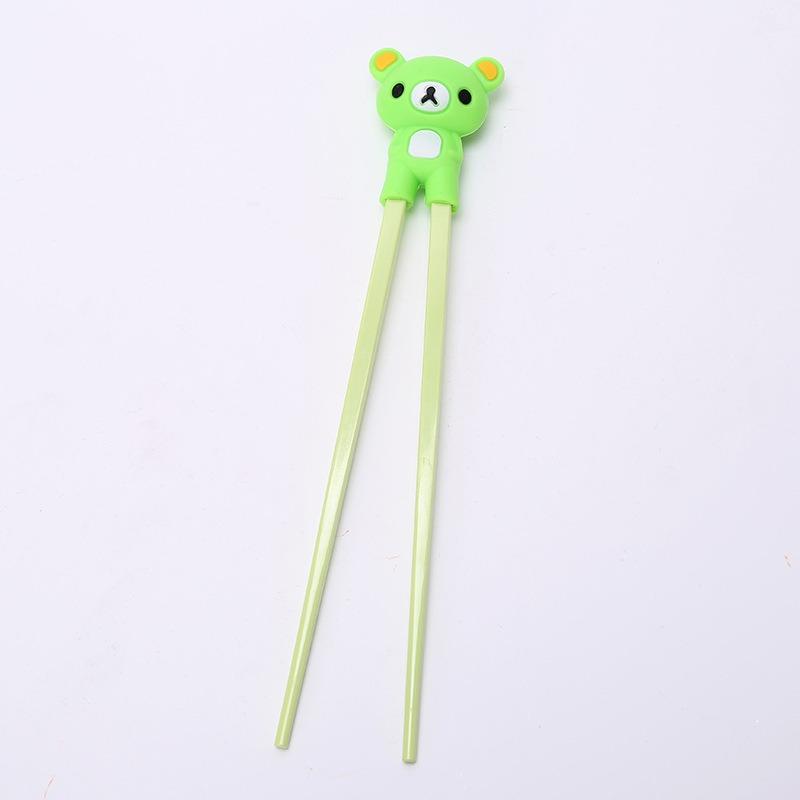1pc Cute Bear Training Chopsticks for Kids Aids Sushi Sticks Children Chopsticks for Children Learner Helper Kids Favors KZ007