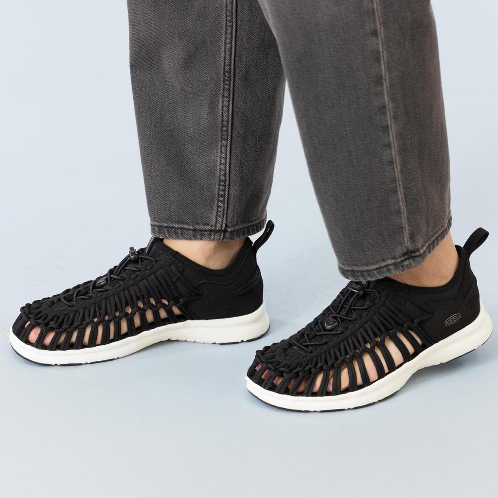 Sandals UNEEK O3 WHITE cm [KEEN] Men's BLACK/STAR 27.5