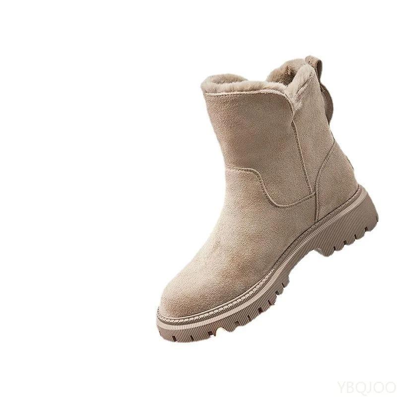 Winter New Women's Shoes Cold resistant Warm Thick Simple Comfortable Anti slip Wear resistant Women's Cotton Shoes