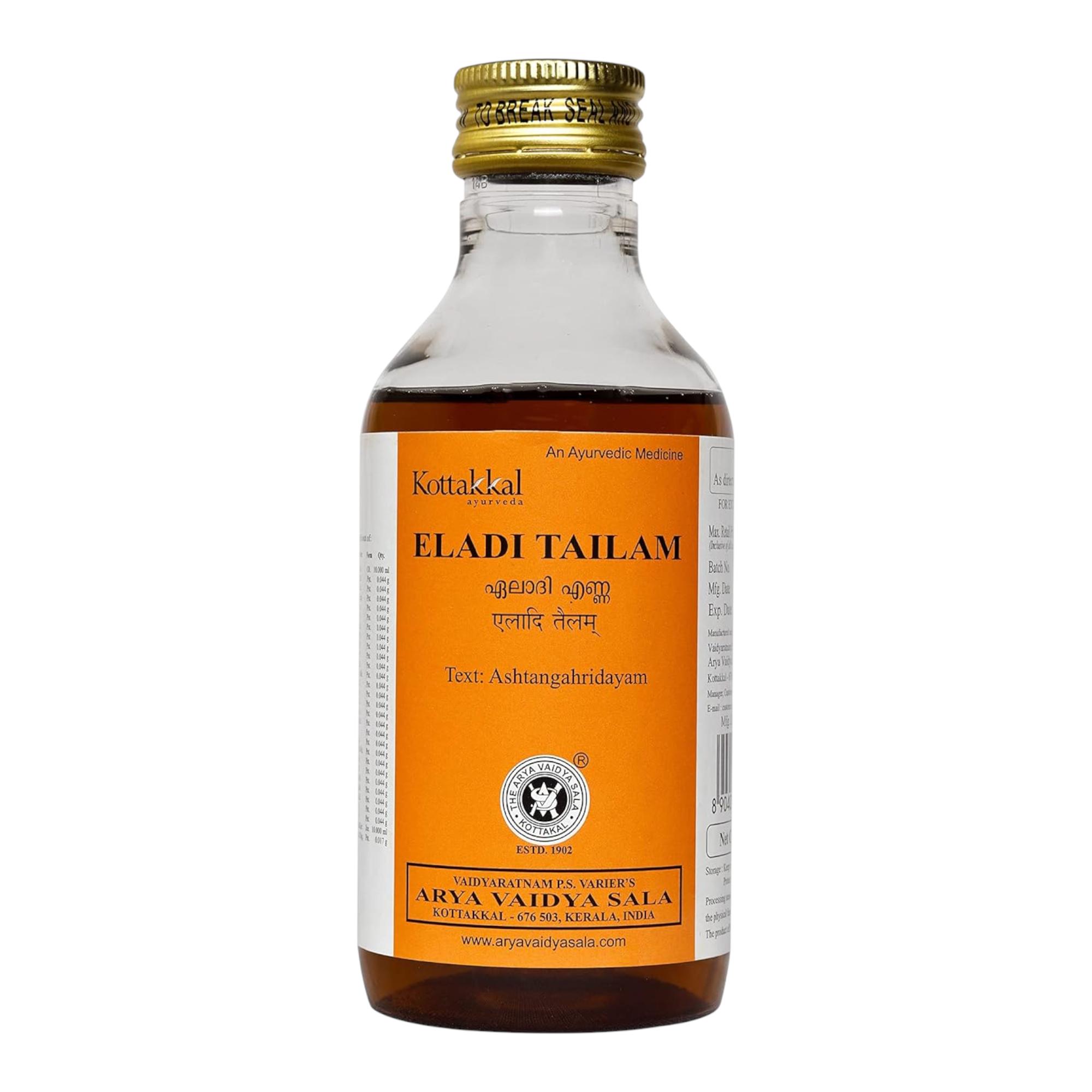

Kottakkal Ayurveda Eladi Tailam 200 ml Herbal Oil For Hair Skin Natural Care And Relaxation