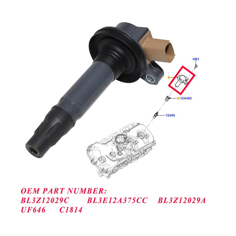 UF646 Ignition Coil for FORD Expedition Explorer F-150 Flex Taurus Transit Lincoln Navigator MKS MKT  BL3E12A375CC BL3Z12029A