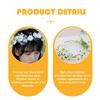 FRCOLOR White Daisy Artificial Flower 9x8 for Weddings and with Lightweight Indoor and Outdoor Decoration Wreath, inches, Parties, Ribbon, 35g,