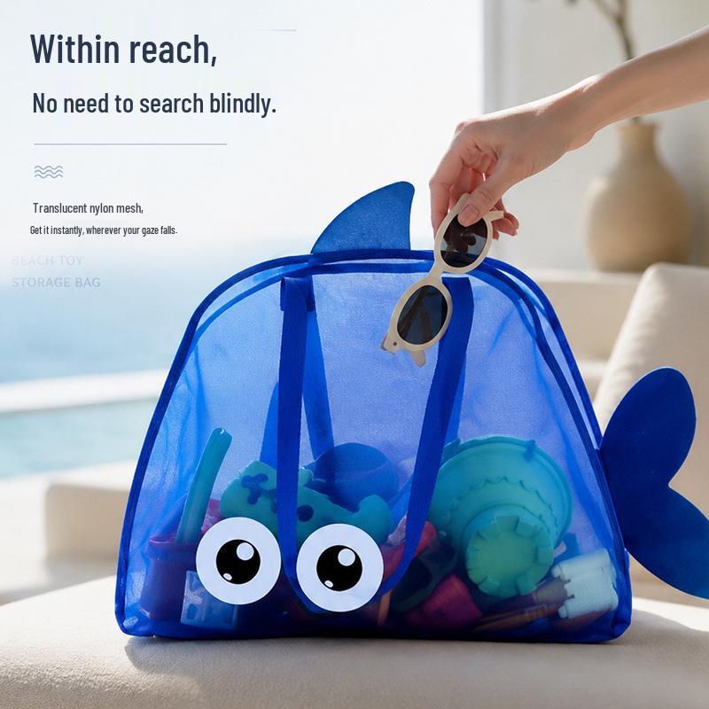 Kids' Mesh Beach Bag for Toys and Sand Digging