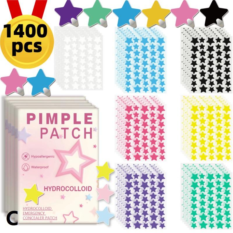 1400 Pcs Star Acne Sticker, Mild And Non-Irritating Acne Sticker, Covers Acne Flaws, Waterproof And Breathable