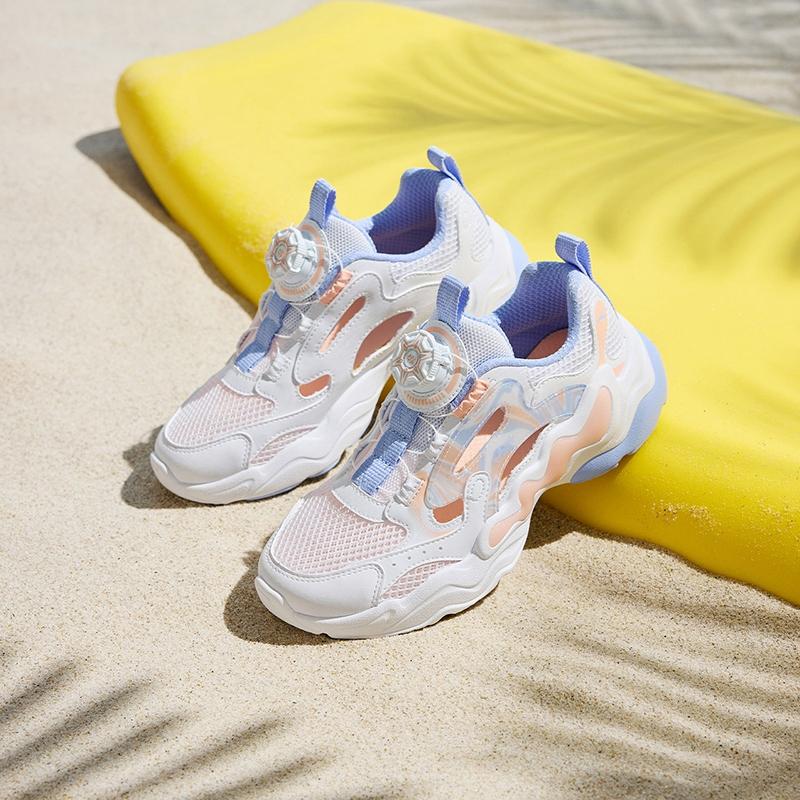 Anta Kids Cloud Escape Synthetic Leather Fabric Trendy Fashion Comfortable Versatile Hollow Cool Outdoor Sports Shoes Men Sneakers A322426910H