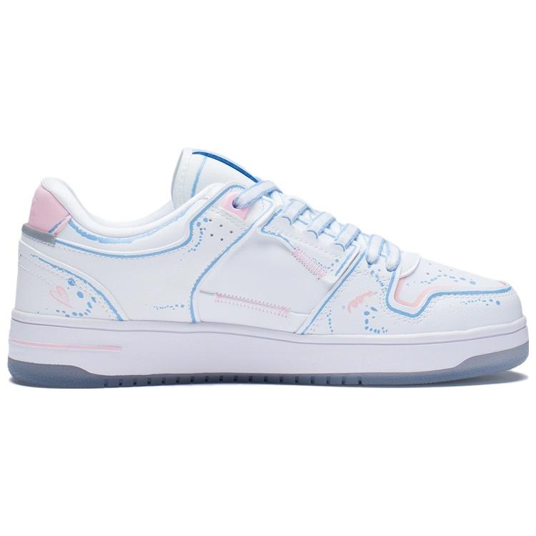 Li Ning Tianji Slip Resistant, Lightweight, And Breathable Height Increasing Low top Skateboard Shoes Women's White AGCS200-1