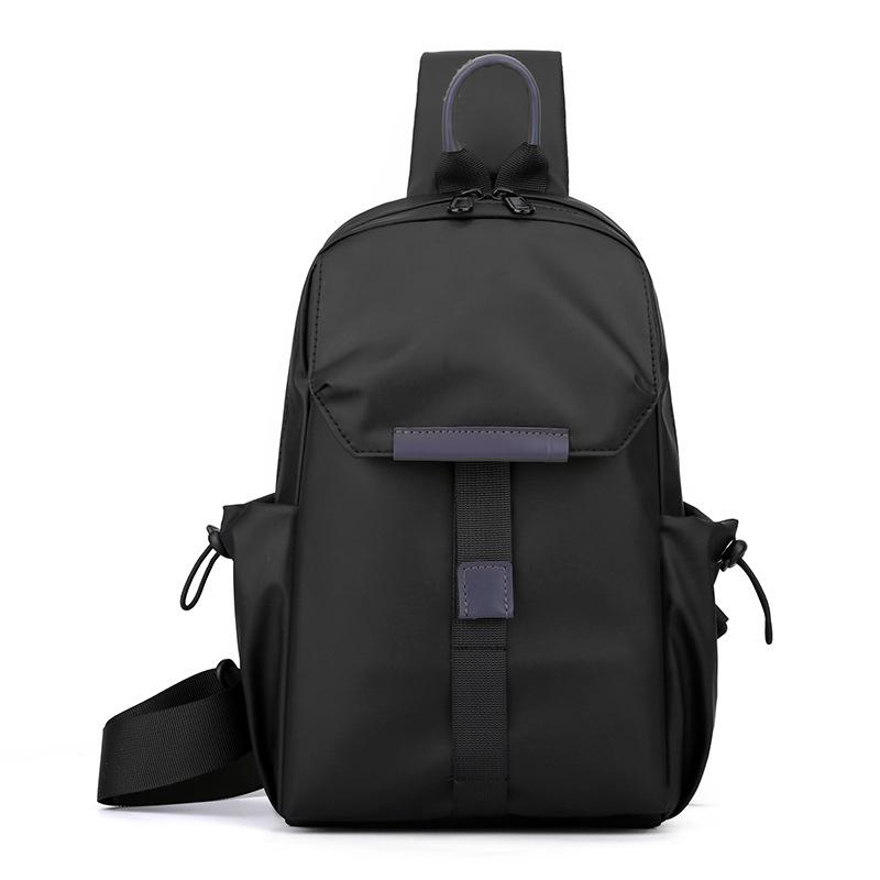 Men's locomotive bag, chest bag, messenger bag, anti-splashing multi-functional backpack, trend anti-splashing