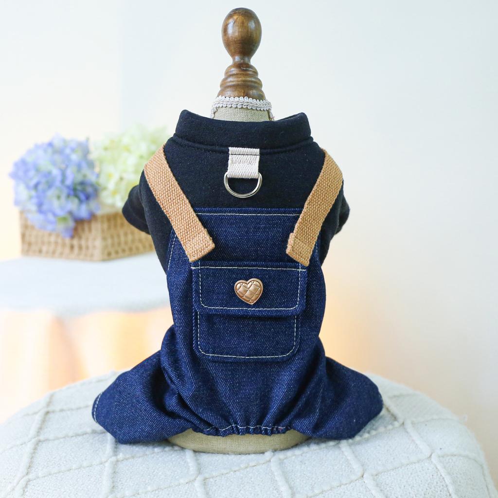 PETCIRCLE Pet Circle Dog Quad Pet Clothing Clothing Corduroy Good Friends Overalls Collection