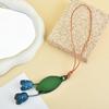 Leather Flower Bag Pendant Femininity Handmade Leather Pendant Portable Carry-On Bag Ins Style