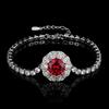 Jewelry Retro Simulation Red Corundum Ancient Bracelet Jewelry Heroine Stone 10Mm