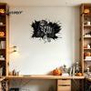 PVC Waterproof Wall Mural Grim Reaper Sticker, 3D Breaking Through Art Decal, Haunted House Decoration Scary Skull for Home Bar Pub Halloween