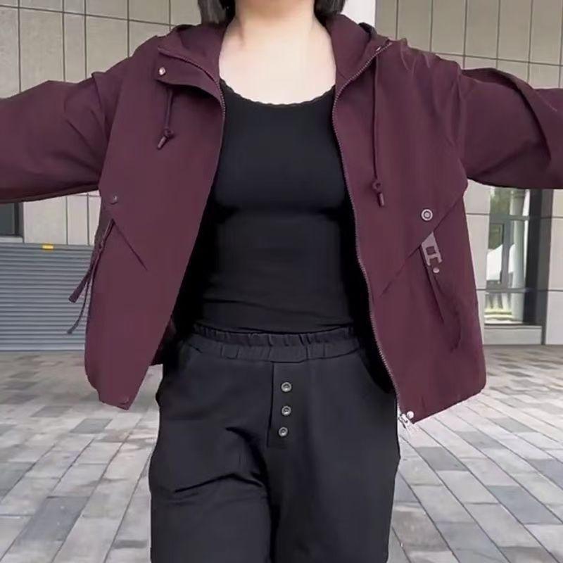 2025 Stilvoller Trenchcoat mit Kapuze - Modische Jacke mit lockerer Passform für Mütter, Perfekt für Frühling und Herbst