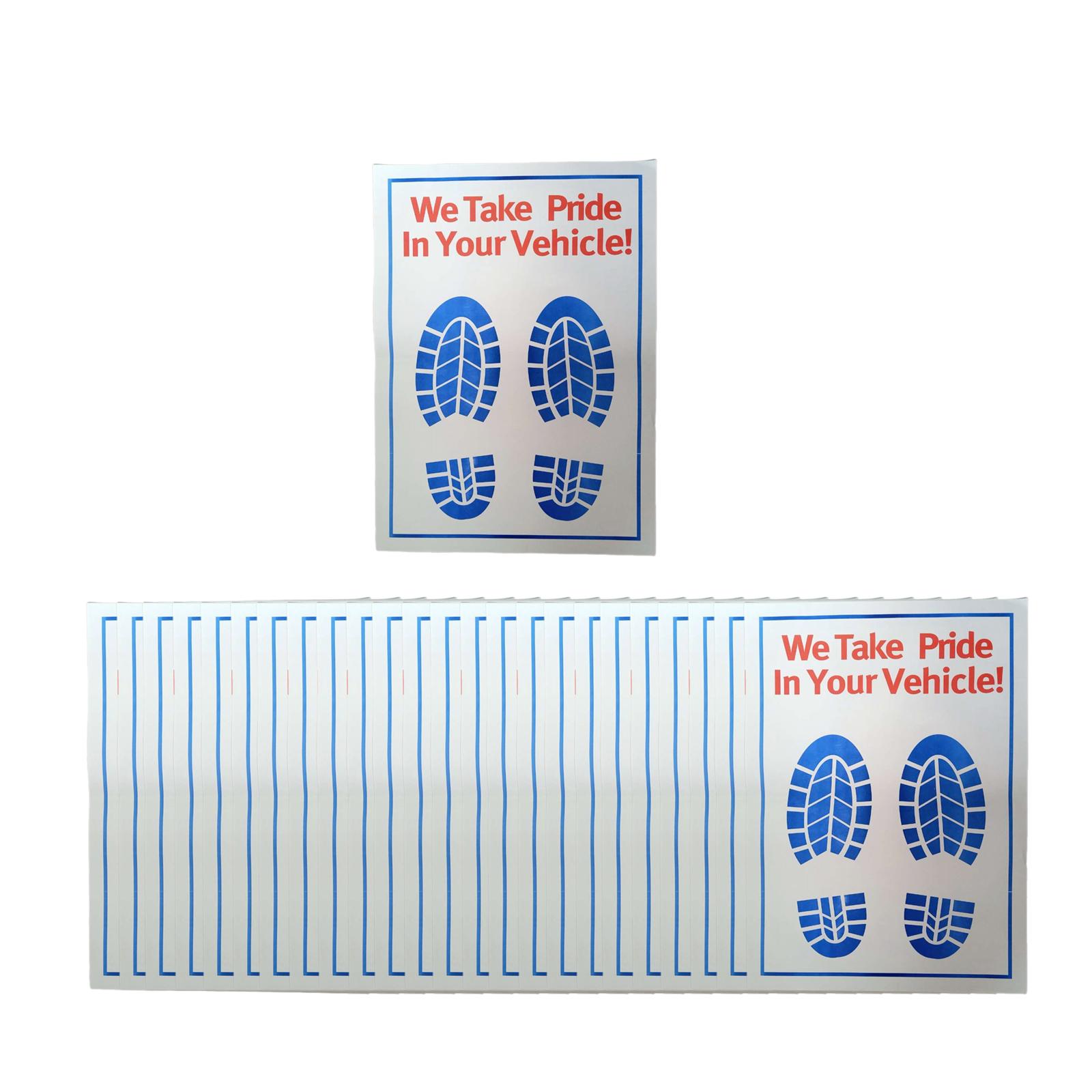 

Одноразовые бумажные коврики для автомобиля, защитные коврики для пола, практичные, складные, для детейлинга, защиты, для автомобиля, отеля 25 pcs