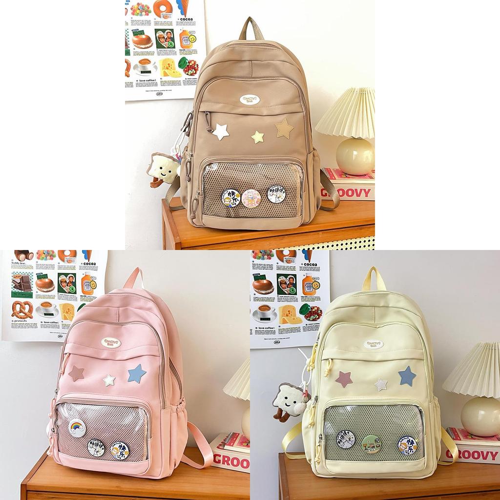 Girl Student Backpack With Nylon Material For School And Daily Use