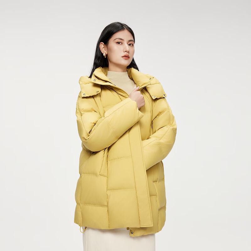 

Araly Women s Mid-Length Detachable Hood Down Jacket M