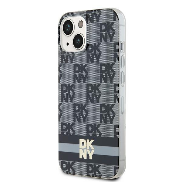 Dkny Dkhmp15Shcptsk Iphone 15 / 14 / 136.1 Czarny/Black Hardcase Iml Checkered Mono Pattern & Printed Stripes Magsafe