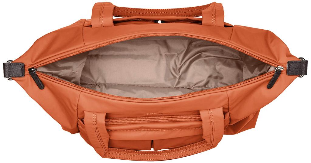 Nylon Taffeta Boston Bag Brick Brown [Isaac] Y62-01-09