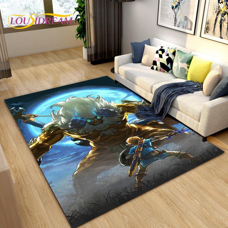 The Legend of Zelda Game Gamer Area Rug,Carpet Rug for Living Room Bedroom Sofa Doormat Decoration,Kid Play Non-slip Floor Mat